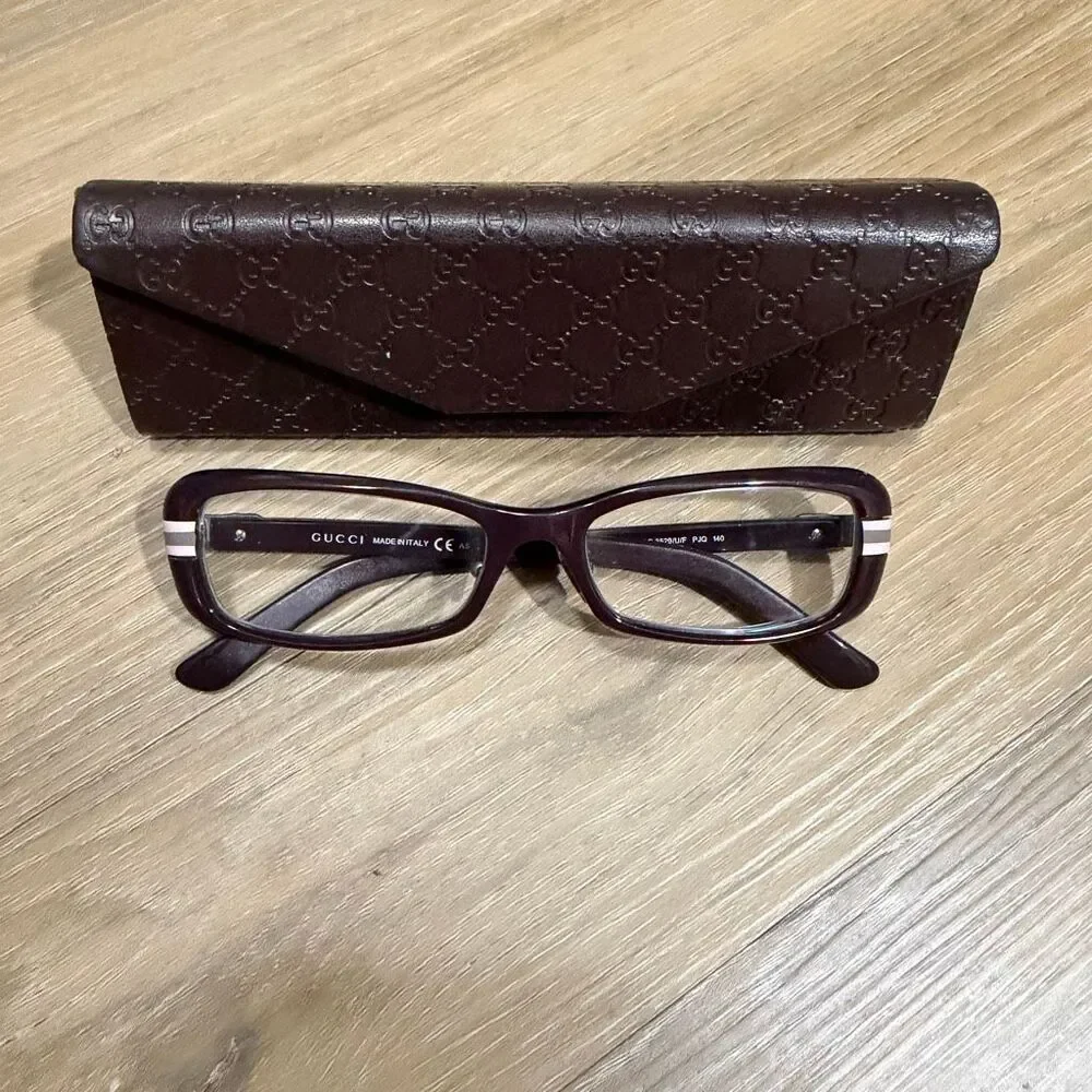Gucci Eyeglasses 3529/U/F Italian Designer Frames Geek Chic Office Siren Preppy